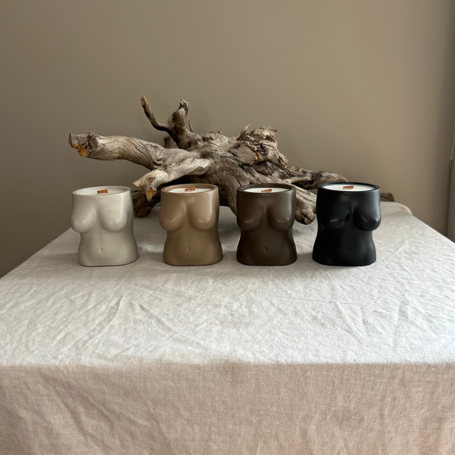 Woman Body Concrete Soy Scented Candle