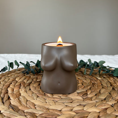 Woman Body Concrete Soy Scented Candle
